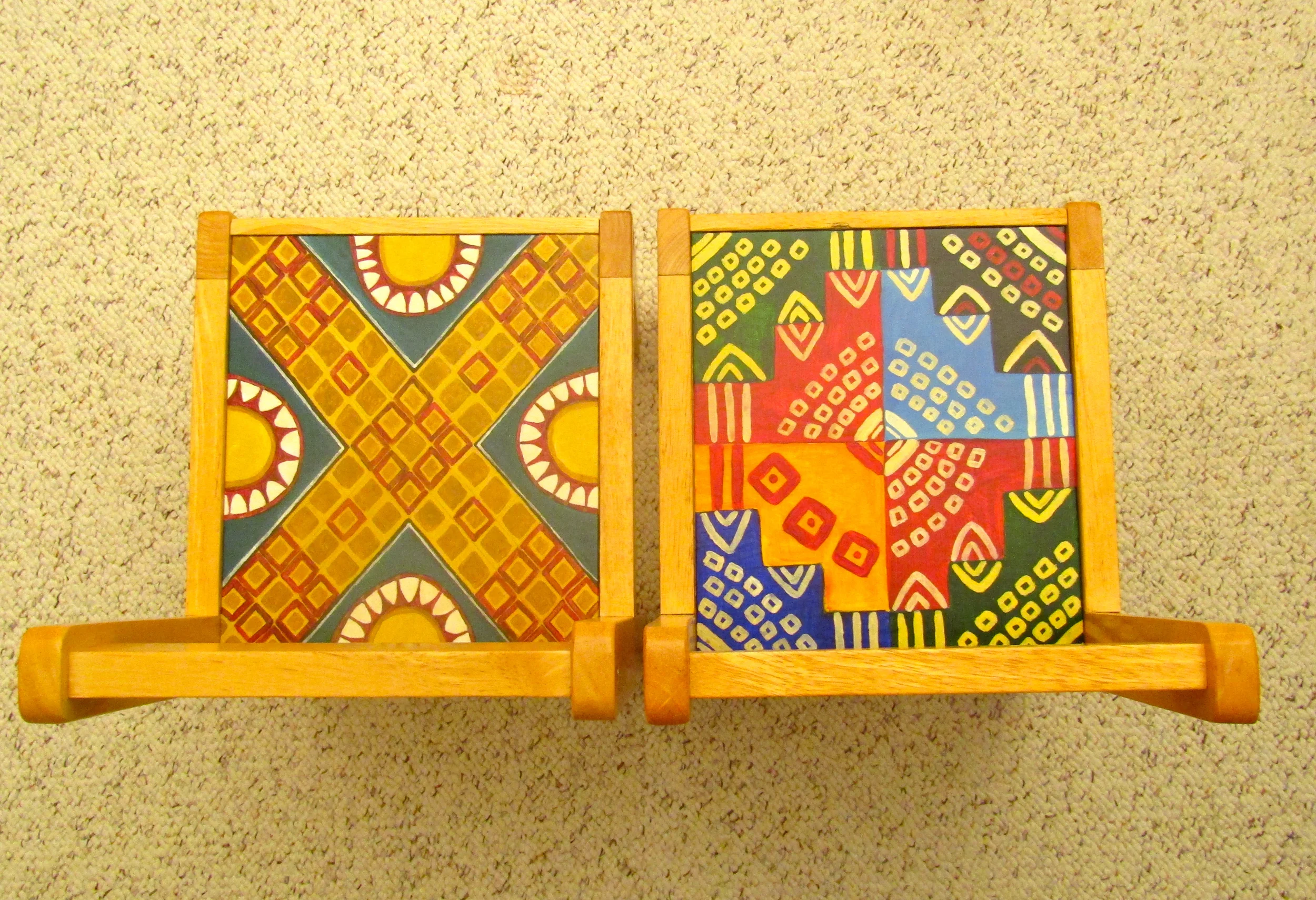 Nasca textile chairs detail