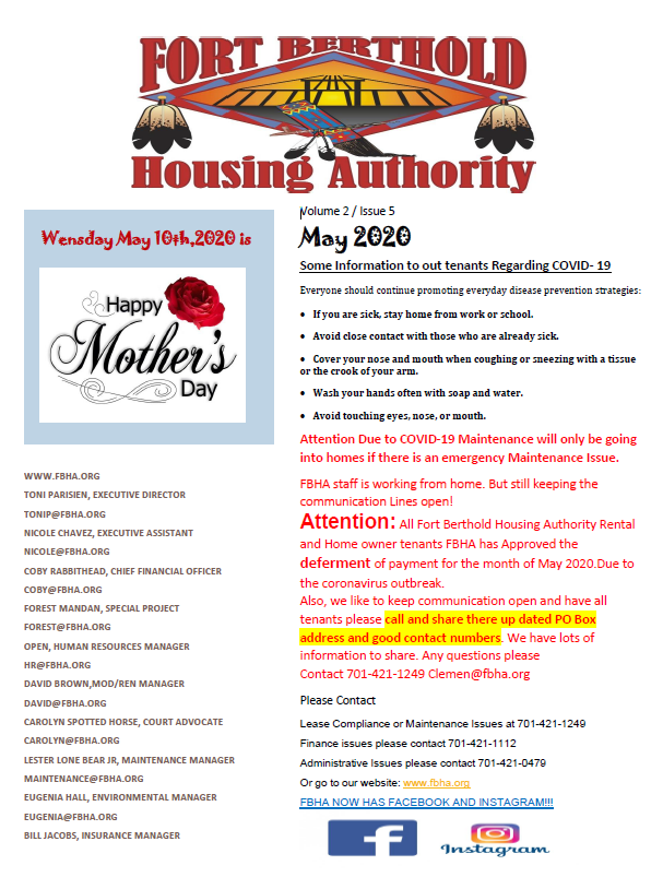News — Ft. Berthold Housing Authority
