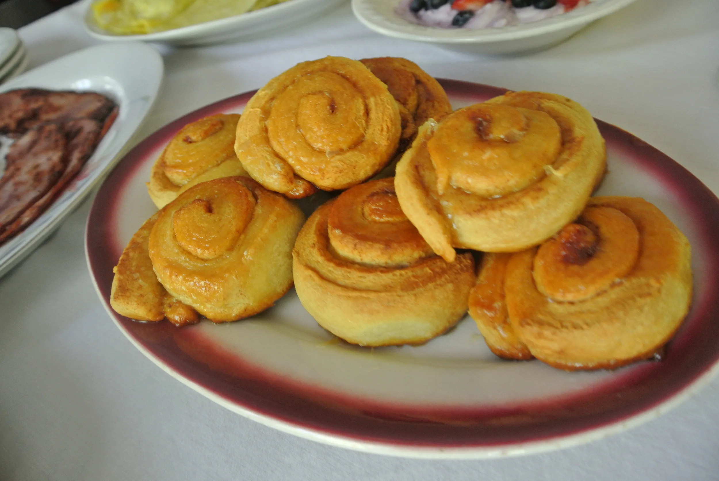 Orange glazed buns