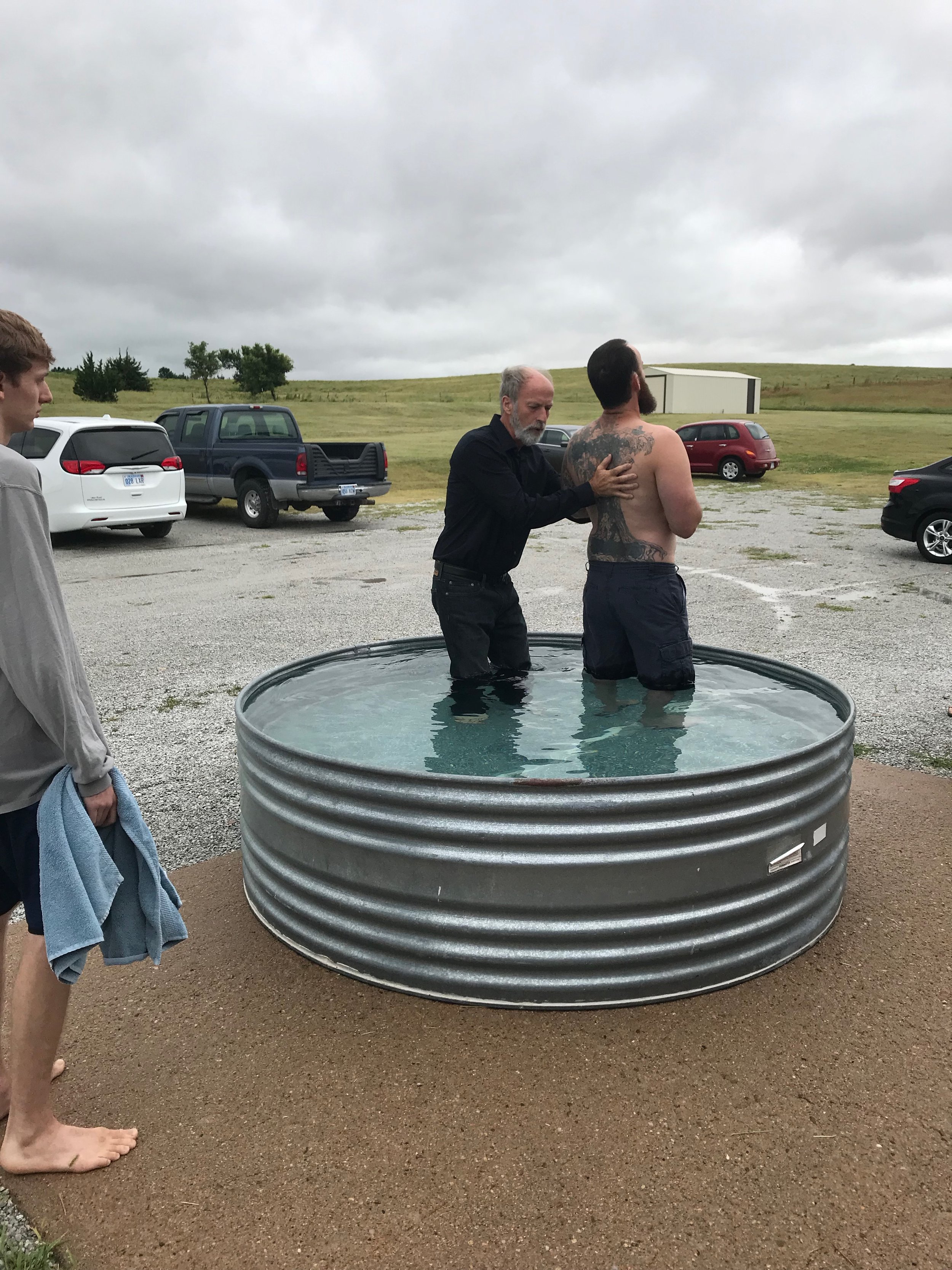 Leonard before baptism in tank.jpeg