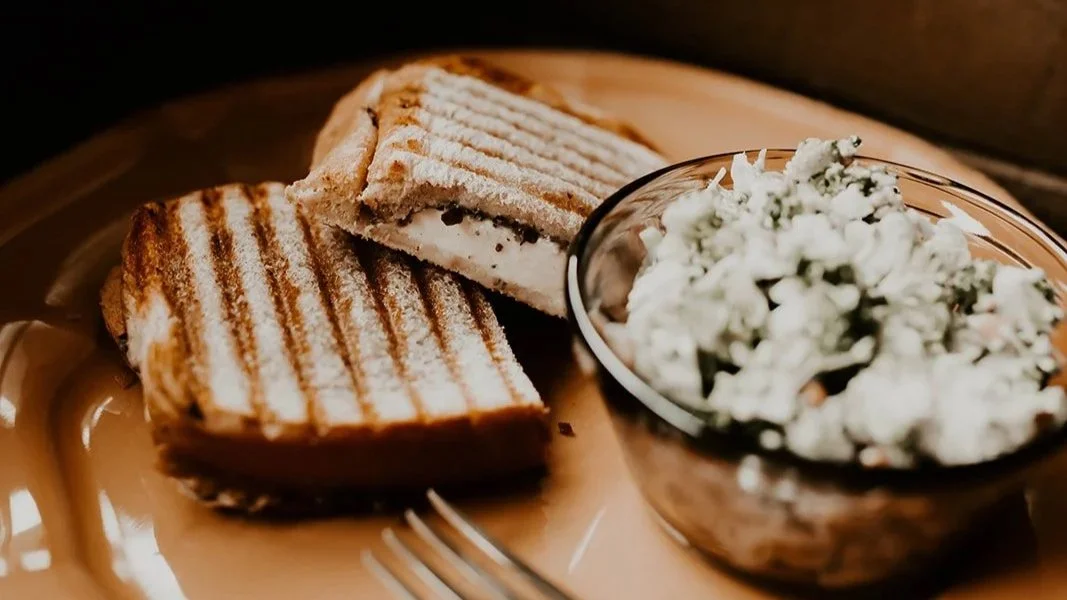 Barnyard panini with broccoli salad.jpg