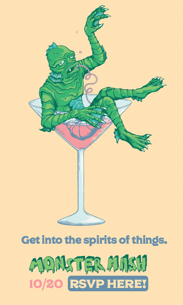 monster mash swamp man .gif