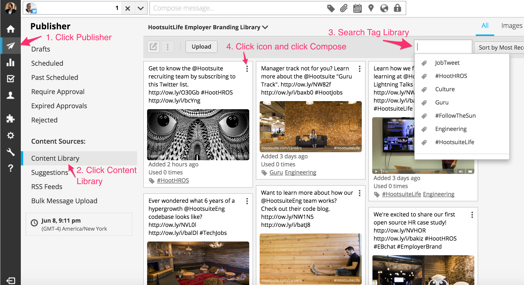 Hootsuite Employer Branding Asset Library