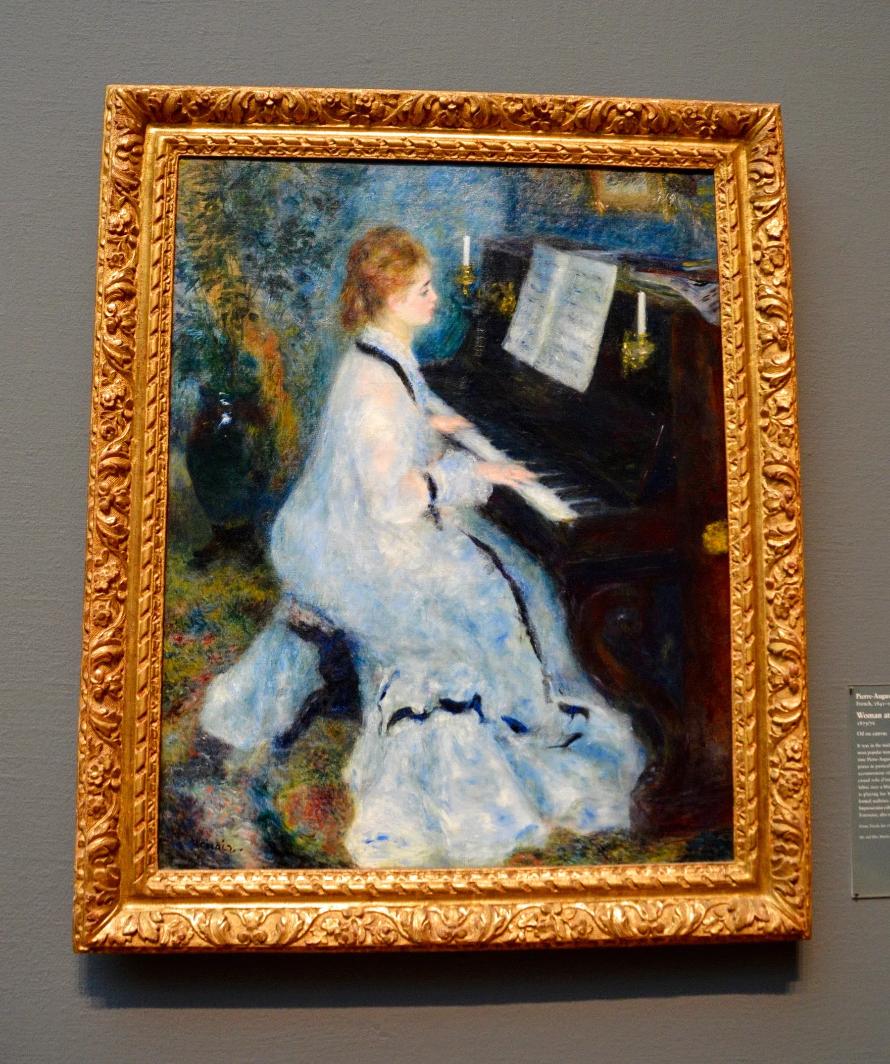 One of my all time favorite paintings: Pierre-Auguste Renoir "Woman at the Piano" (1841-1919)