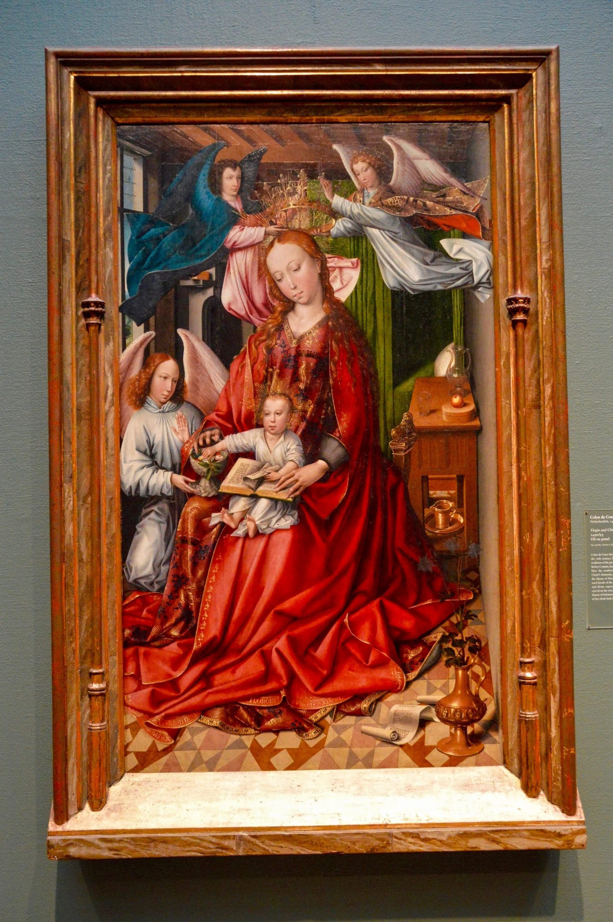 Colyn de Coter "Virgin and Child Crowned by Angels" (1450-1540)