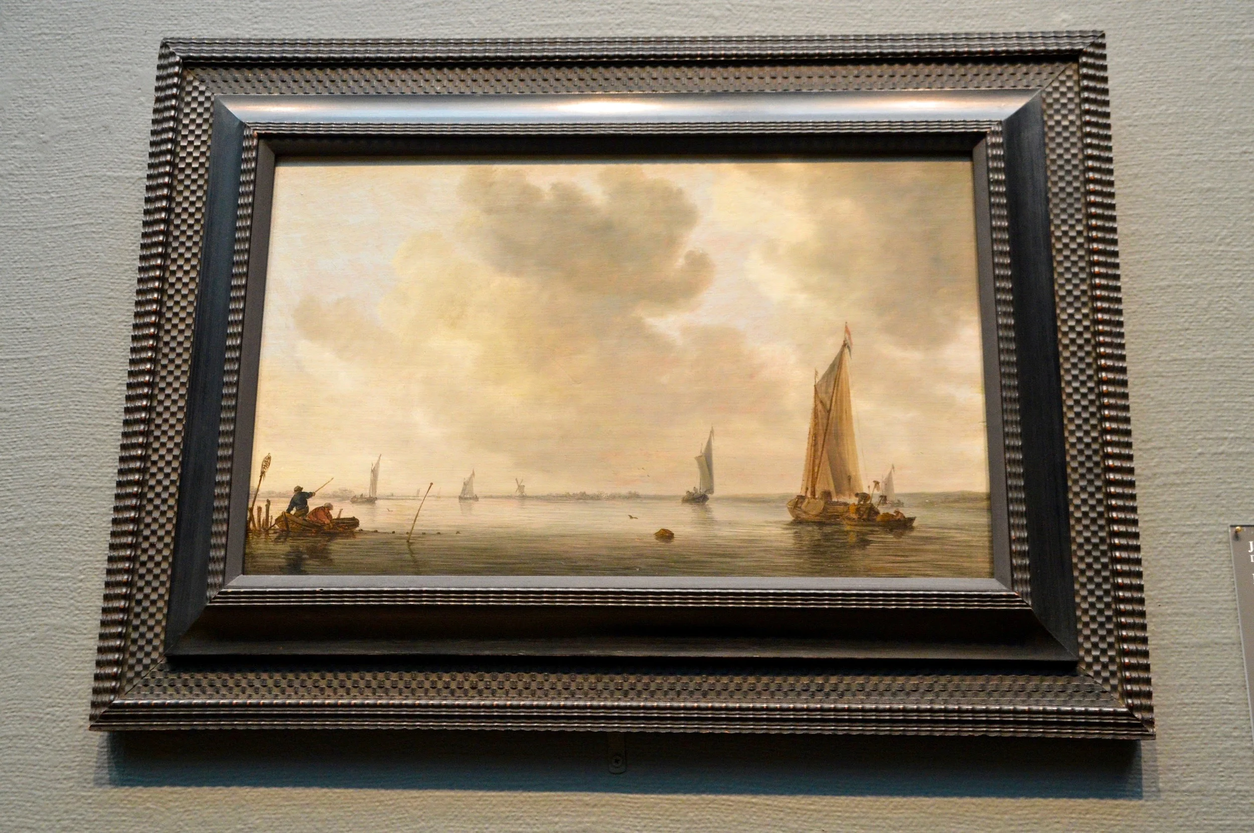 Jan van de Cappelle "Fishing Boats in a Calm" (1626-1679)