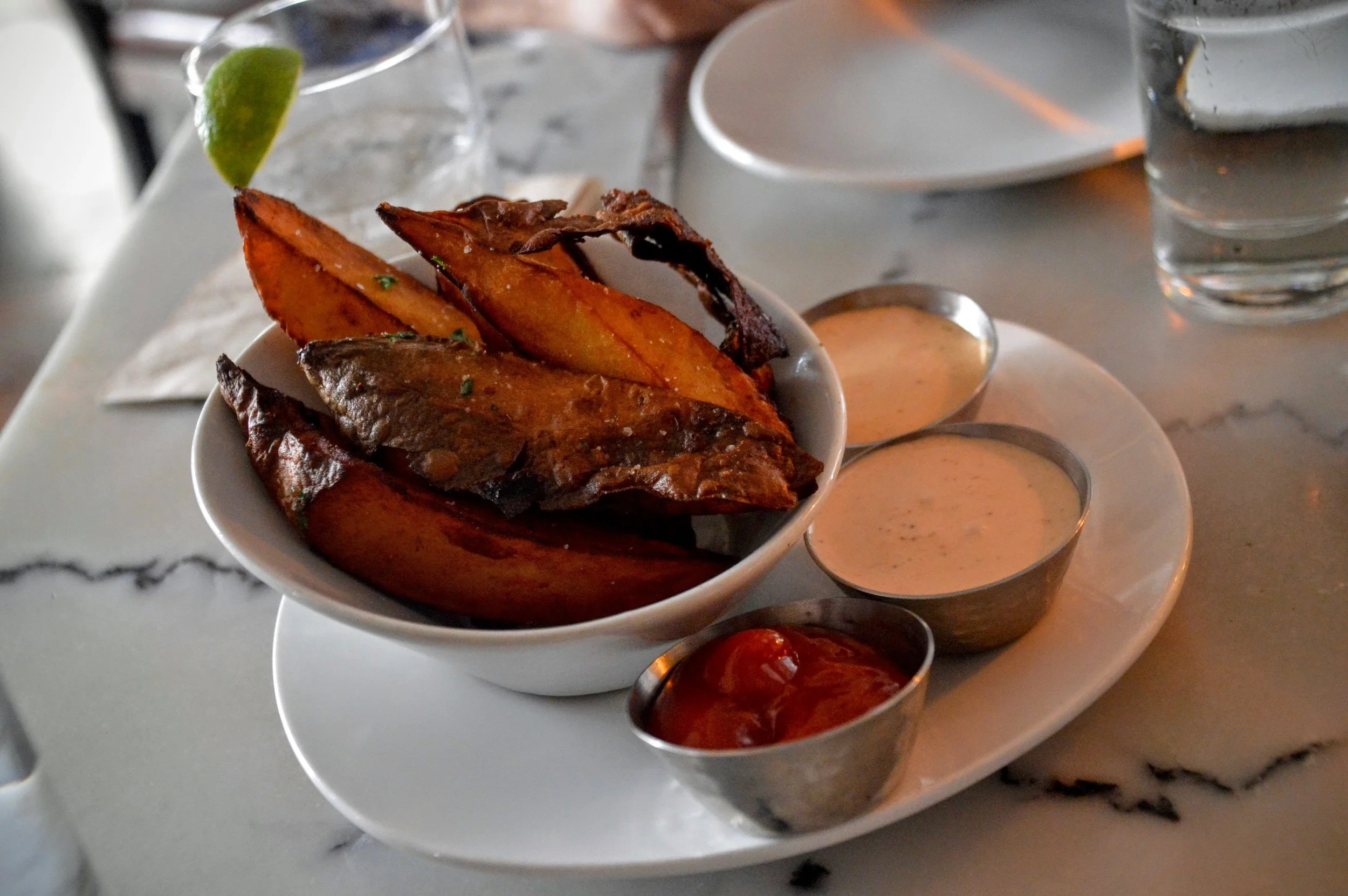 Korean Sweet Potato Steak Frites