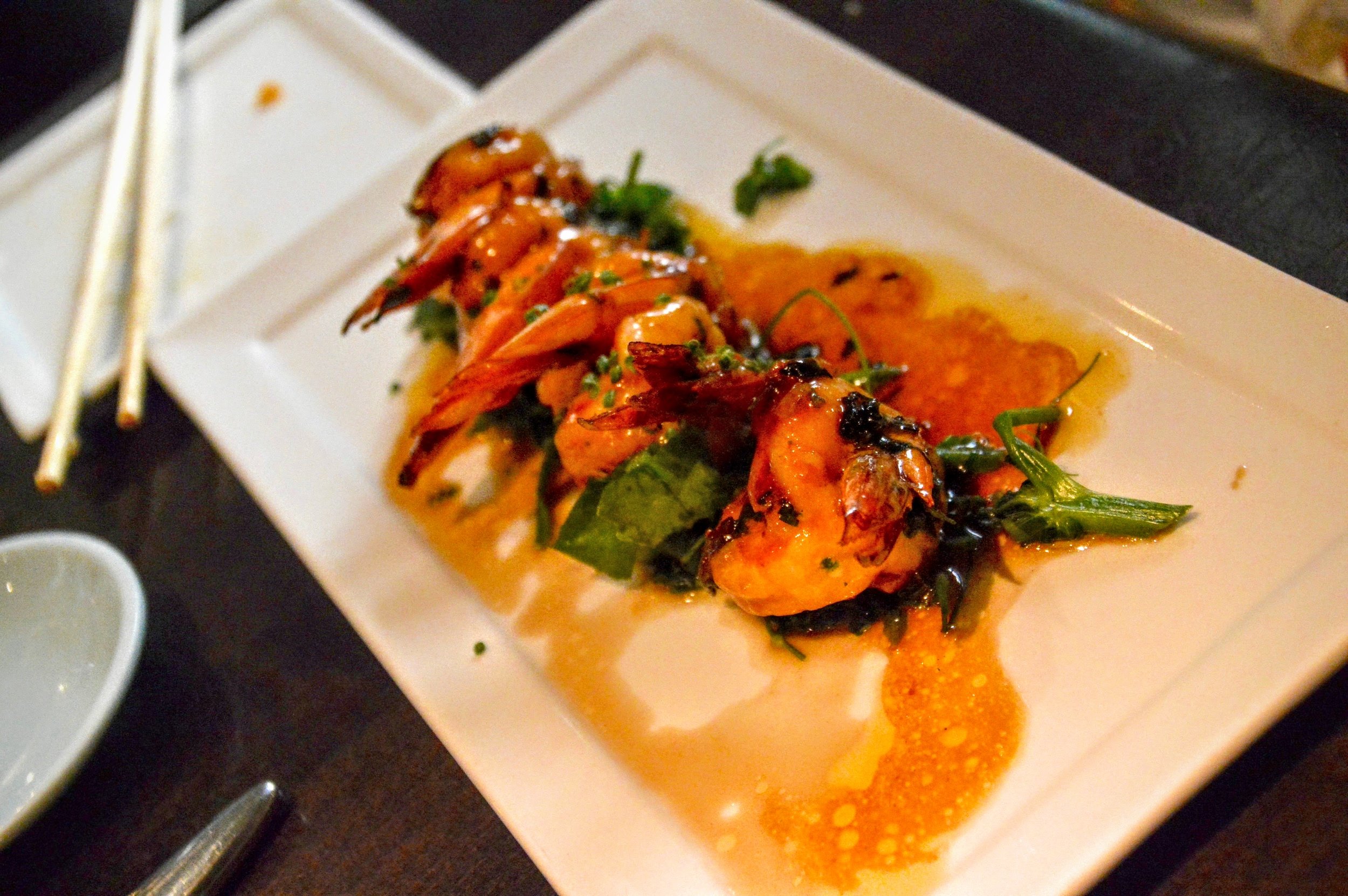 Sautéed Tiger Prawns - Sake, Sweet Sriracha