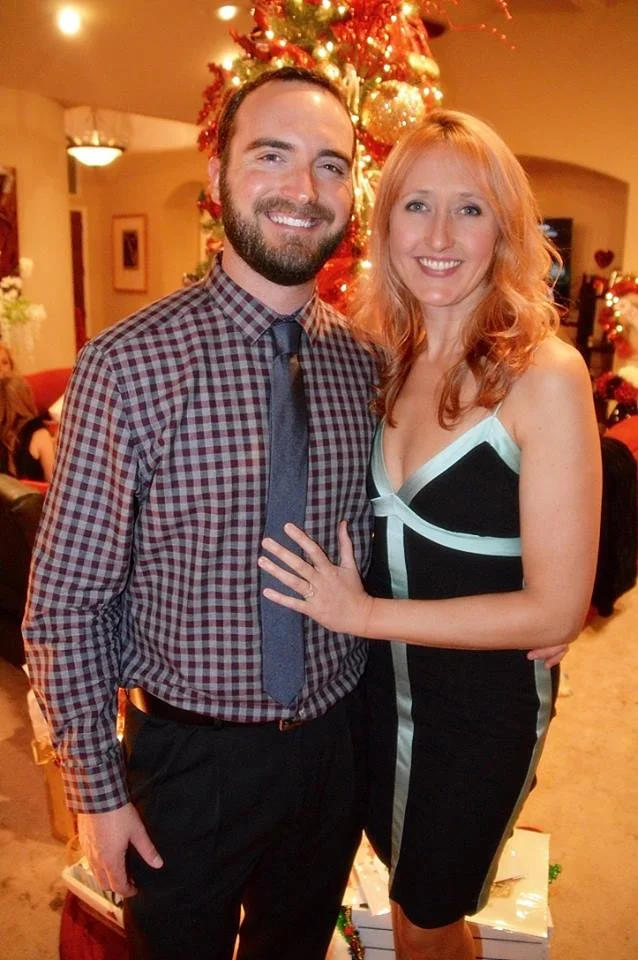 The lovely couple at my 2015 Martinis & Mistletoe Christmas Party