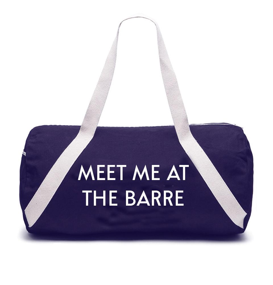 Private Party Meet Me at the Barre Gym Bag