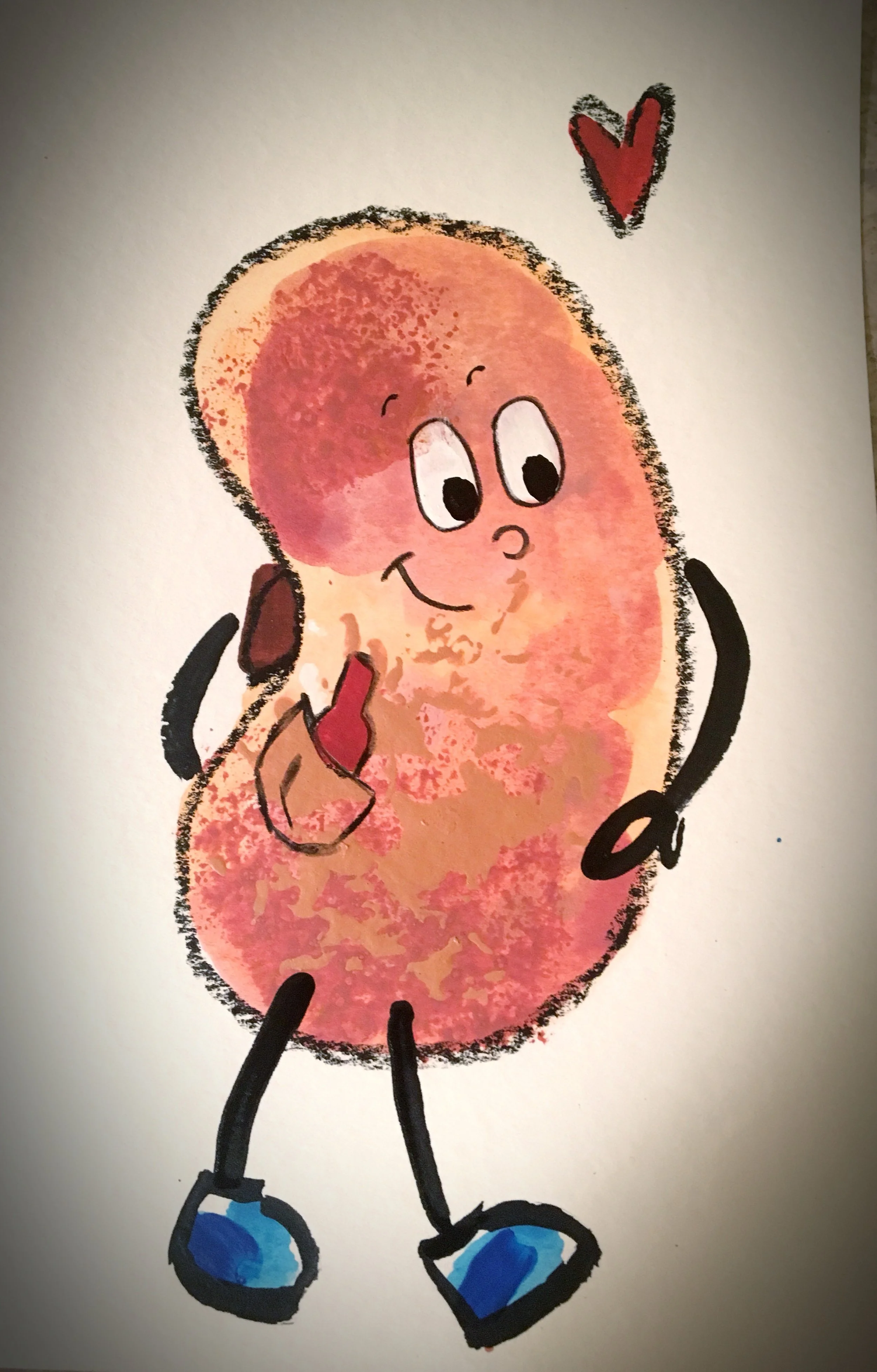 Red Original Watercolor