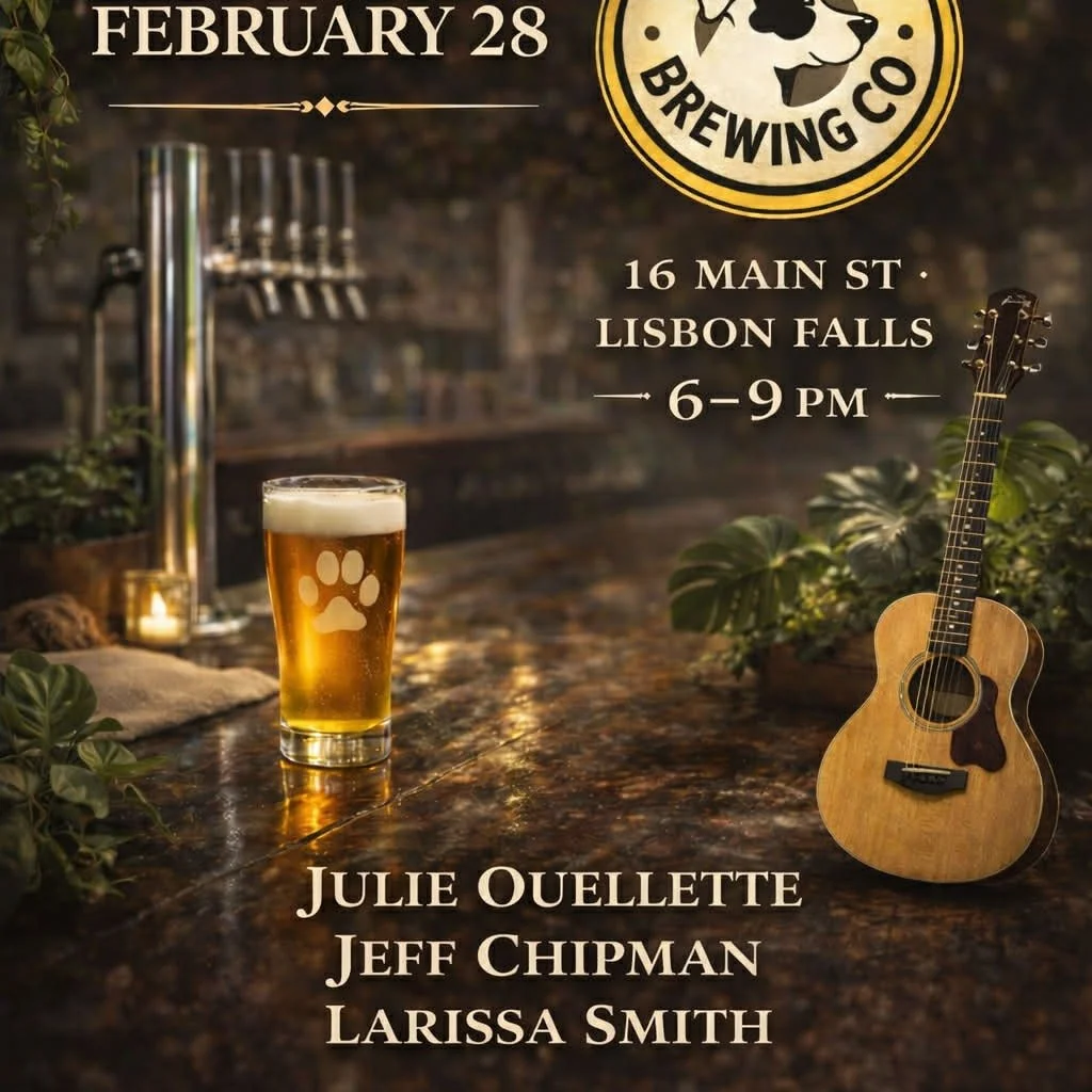 Saturday February 28 at Olive Pit Brewing, Lisbon Falls ME