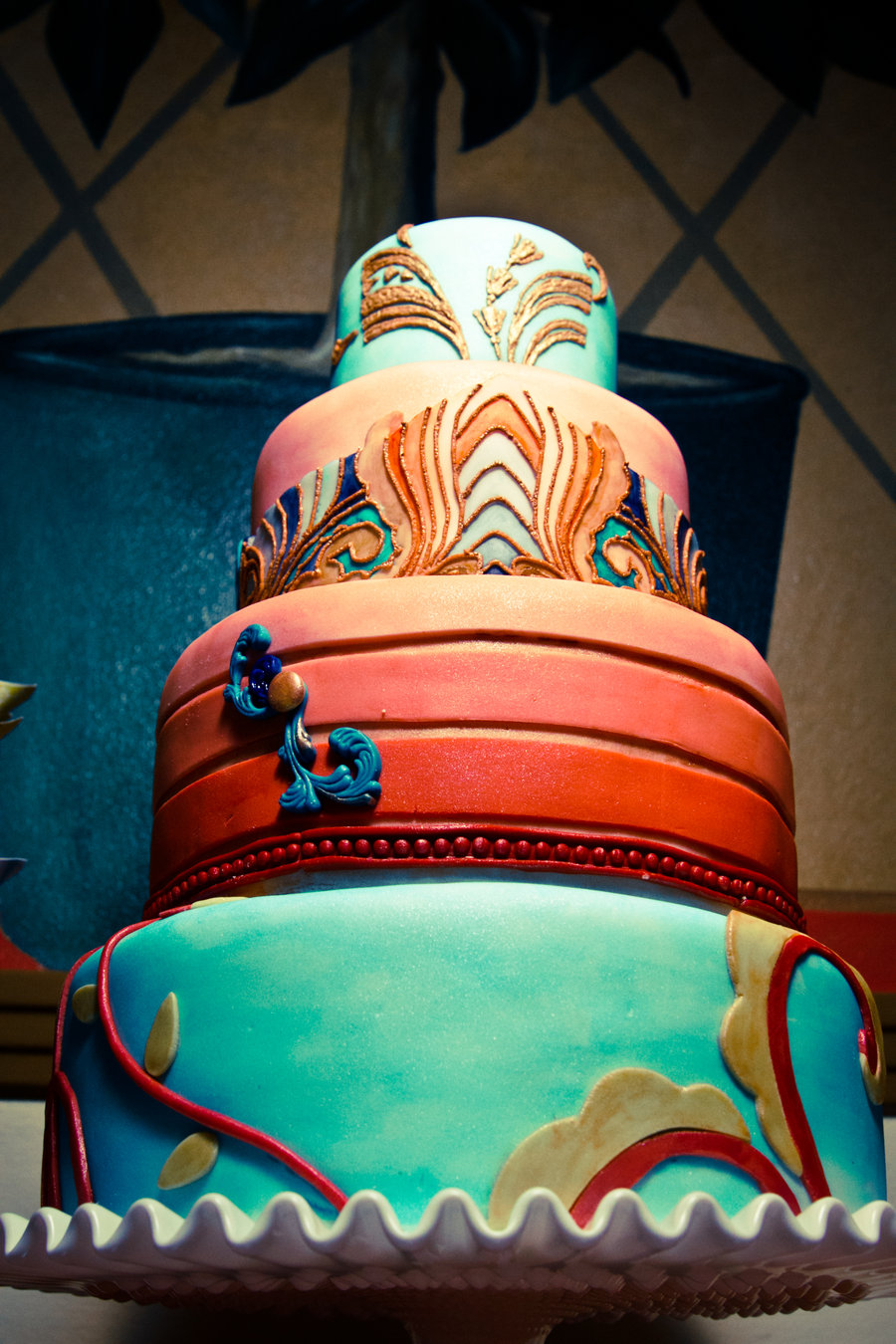 art-deco-style-wedding-cake