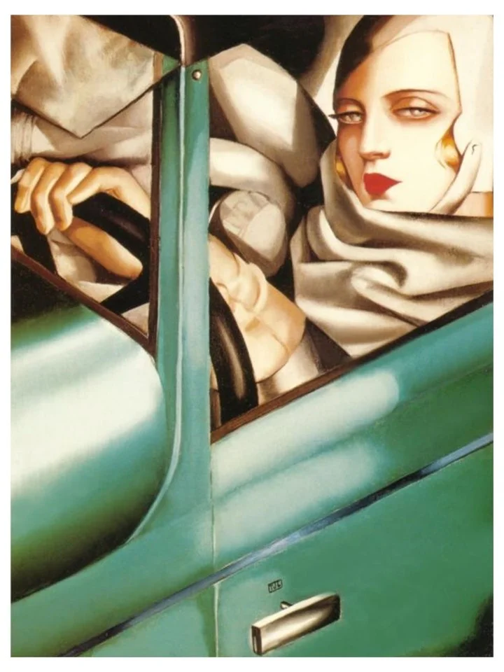 "Autoportrait - Tamara in the Green Bugatti" by Tamara de Lempicka, 1925