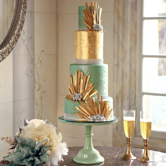 ik luister naar muziek violist contrast Art Deco Wedding Cakes — Art Deco Style