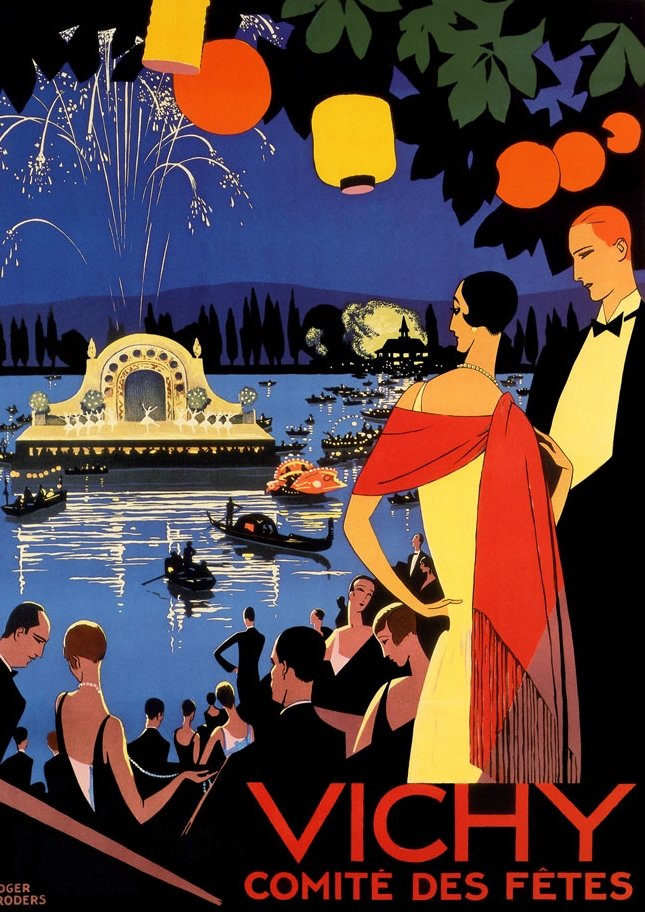 Art Deco Travel Poster - Vichy