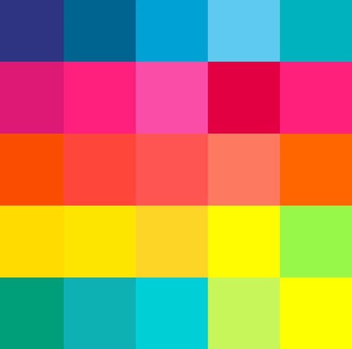 Art Deco Bold & Bright Colour Scheme