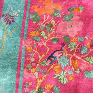 Art Deco Bold & Bright Nichols Chinese Rug