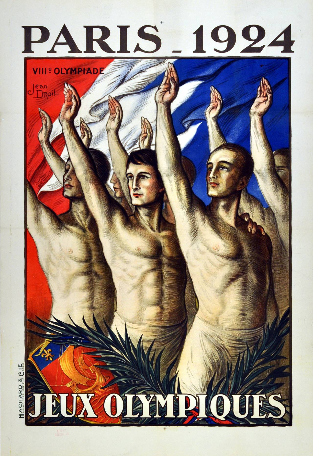 Paris 1924 Art Deco Olympics Poster