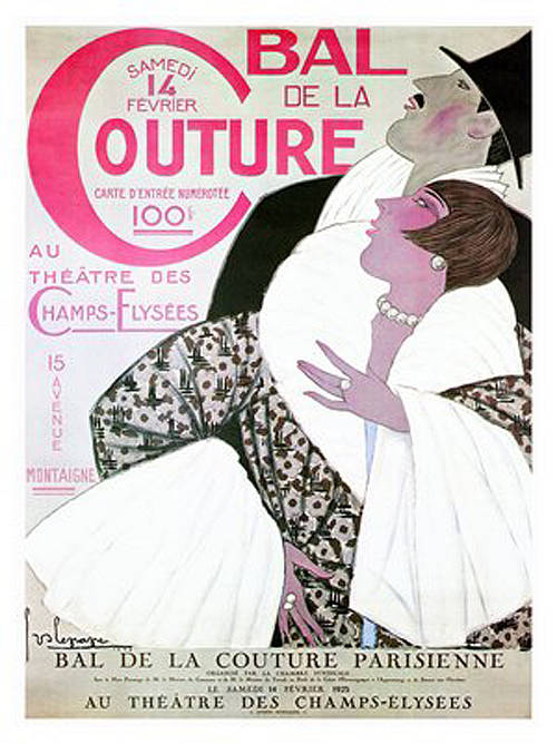 "Bal de la Couture" Art Deco Poster, 1925