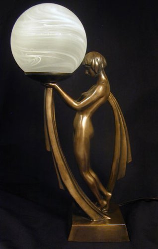 Art Deco Bronze Lamp