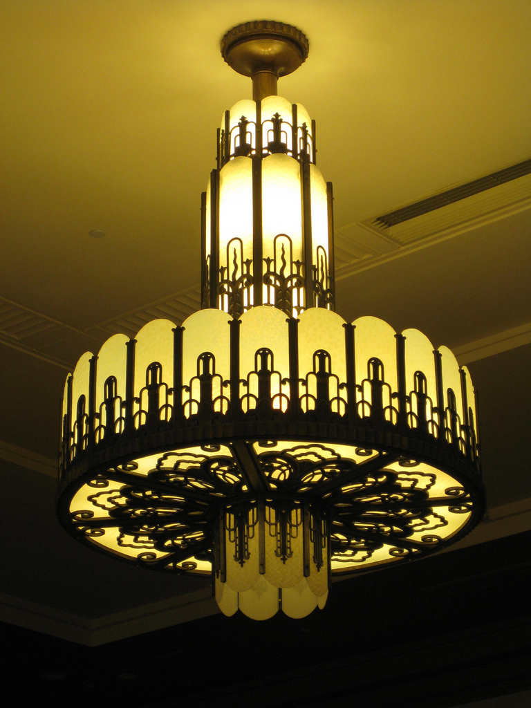 Art Deco Light Fixture - Myer Emporium Mural Hall, Melbourne, AU