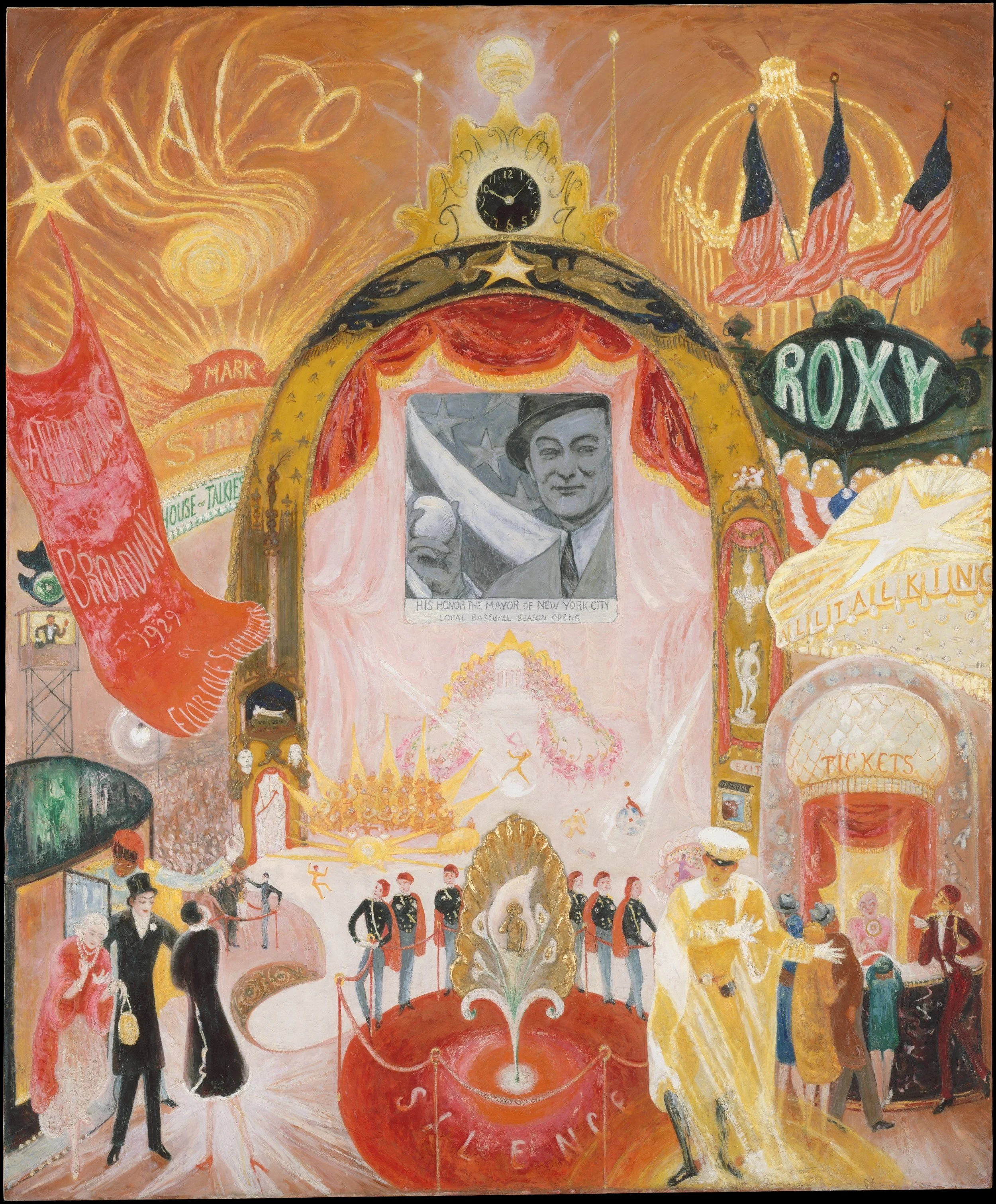 Florine Stettheimer - The Cathedrals of Broadway, 1929