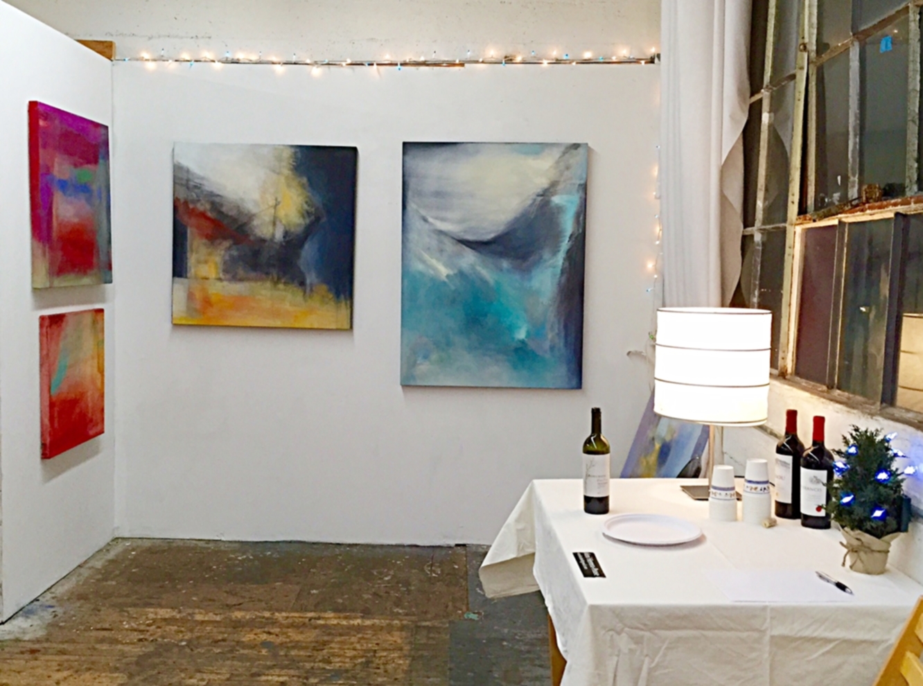 Previous studio on the 3rd floor at Art Explosion's Holiday Show. December 7, 2015