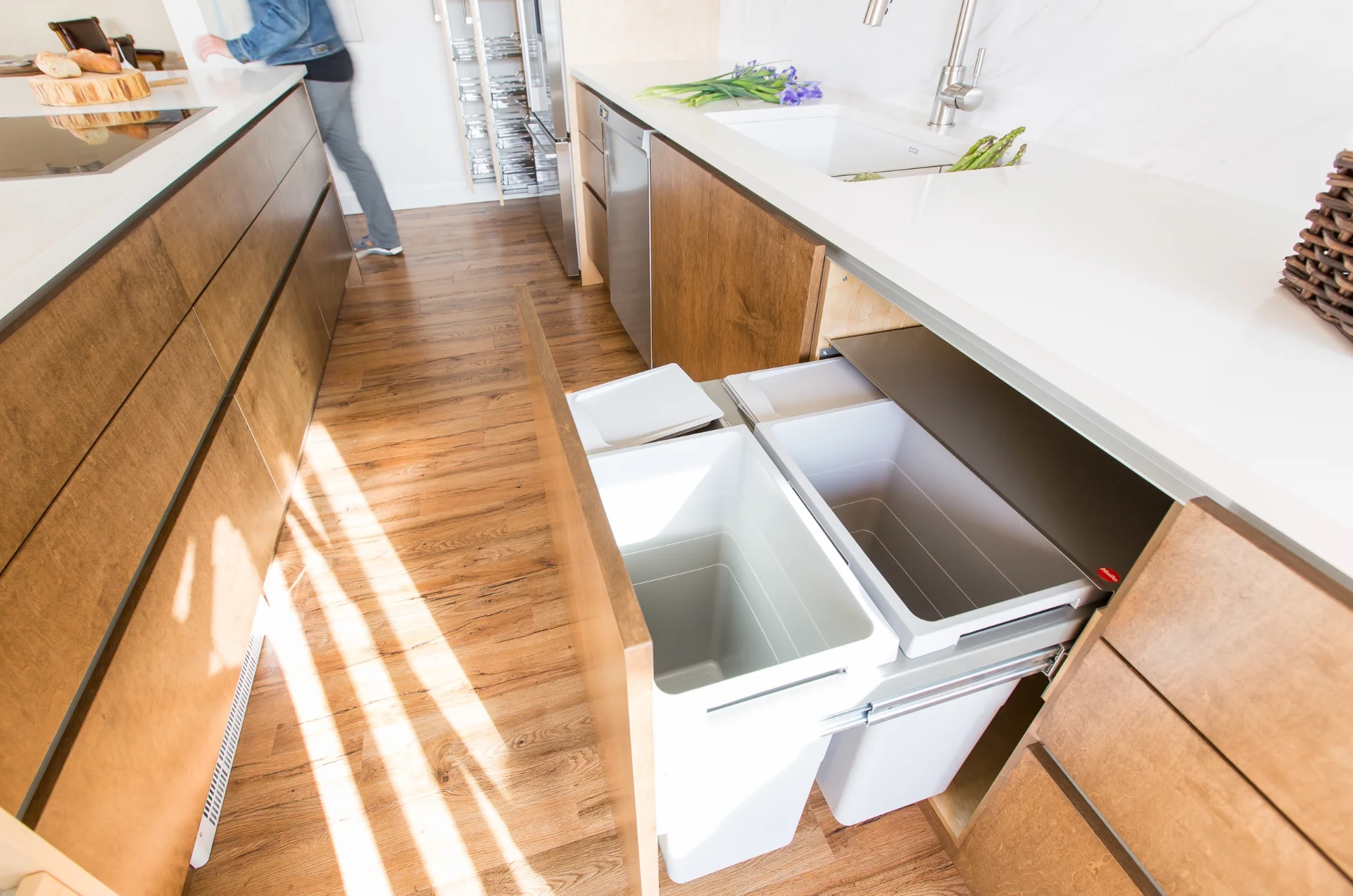 In our South Gate Kitchen, we designed a lot of organics management for a Vegan.