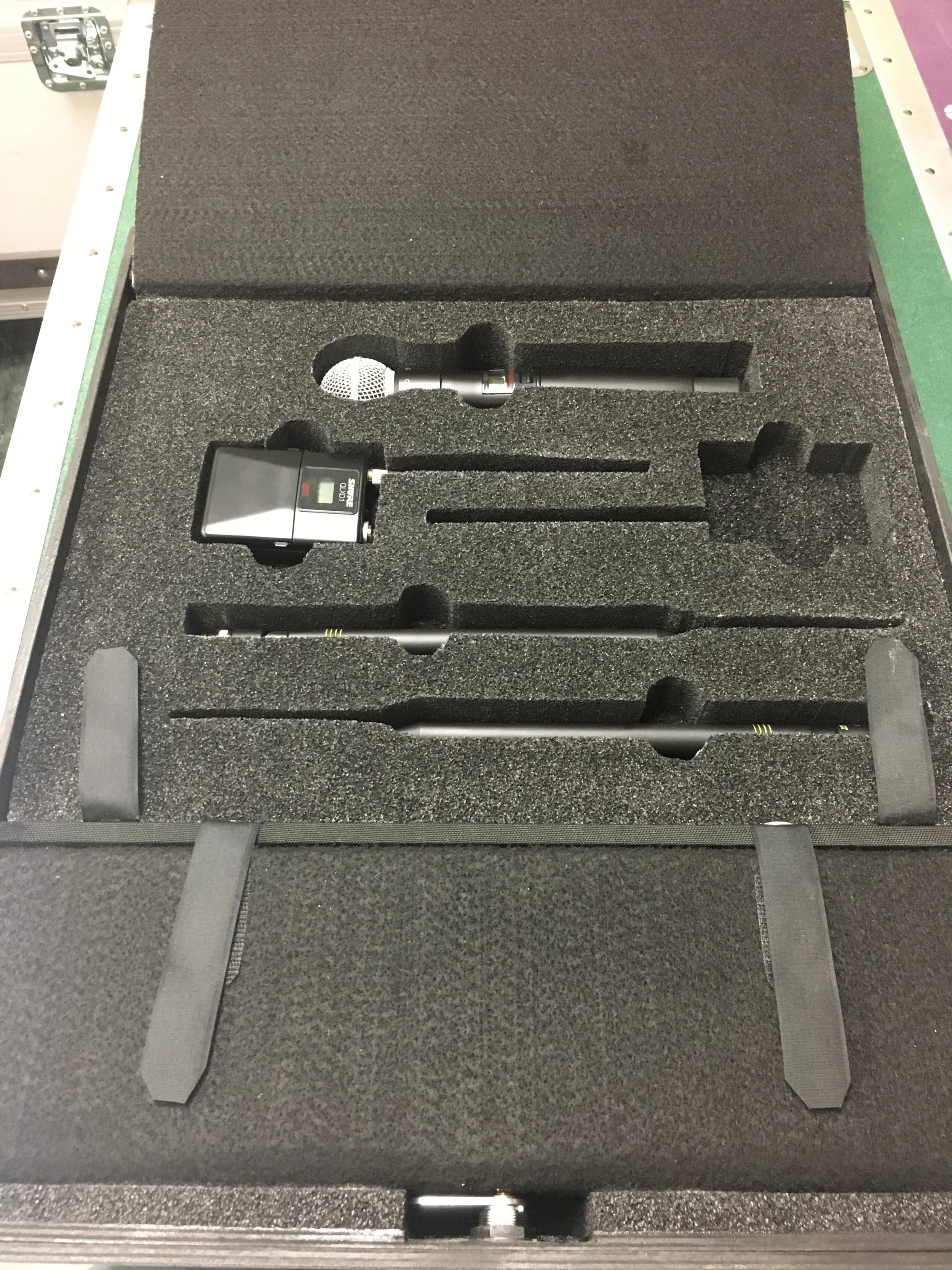 Shure Wireless Antenna Cutouts w Mics