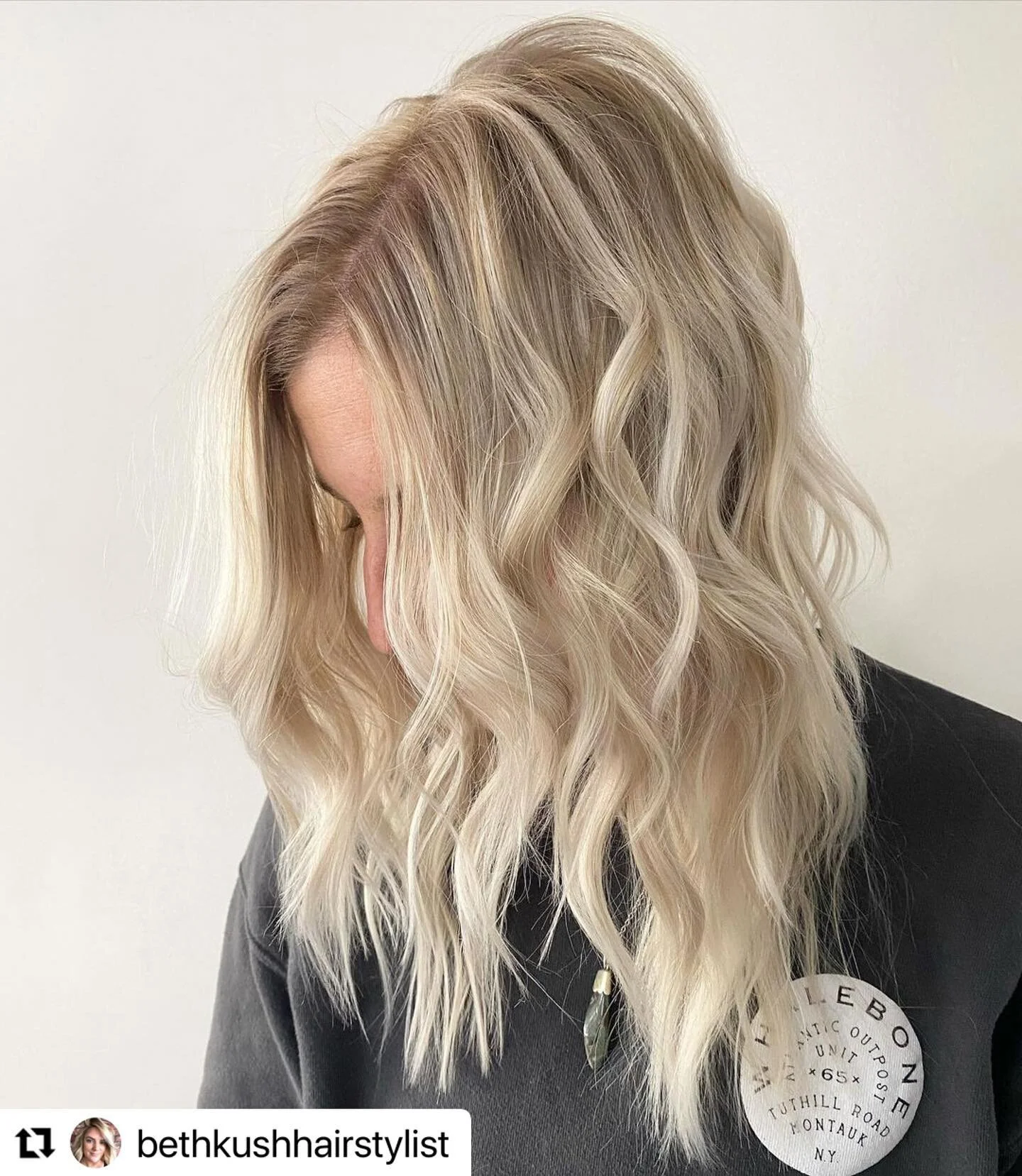 #Repost @bethkushhairstylist with @make_repost
・・・
Well I&rsquo;m pretty proud of this gorgeous blonde. It took me about 8.5 hours to achieve this bright blended heavy blonde. I took VERY small baby lights throughout the whole head and tipped out the