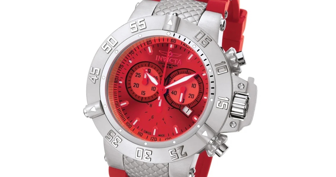 Invicta Subaqua 3 Red Dial 50mm