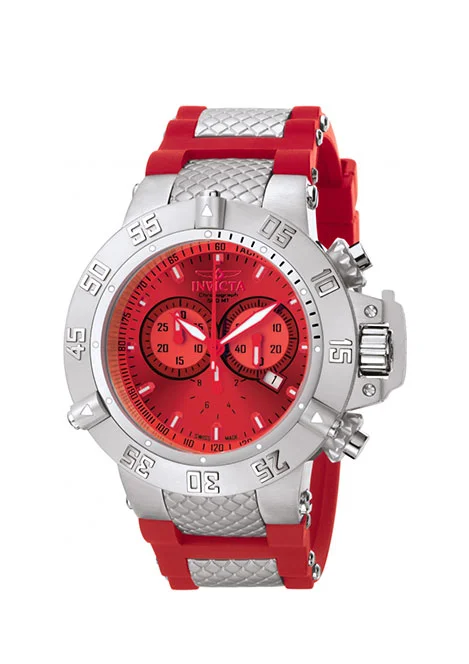 Invicta Subaqua 3 Red Dial 50mm Texxtime