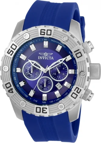 Invicta 50mm Pro Diver Quartz Steel Blue