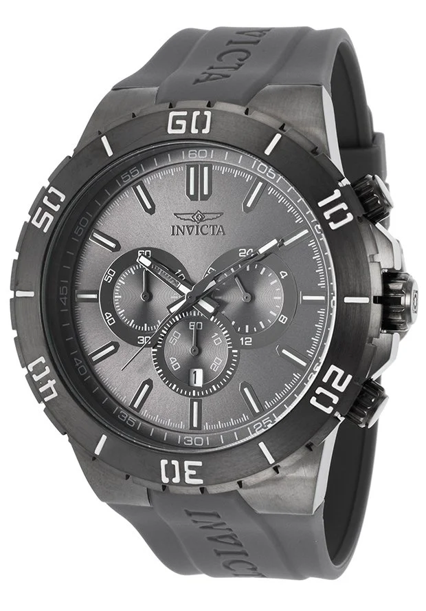 Invicta 54mm Pro Diver Quartz Chronograph Gunmetal Grey