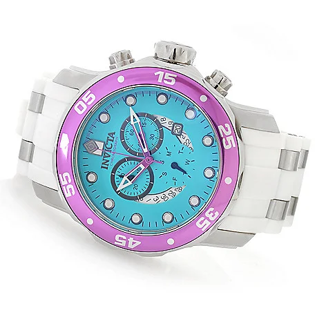 Women's Invicta 38mm Pro Diver Scuba Purple/Light BLue