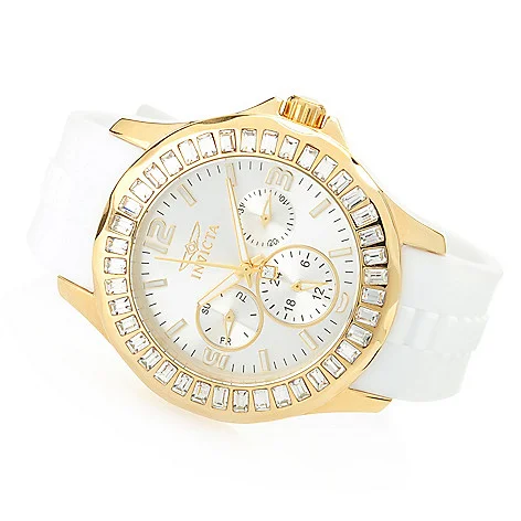 Invicta Women's Angel Quartz Goldtone/White)