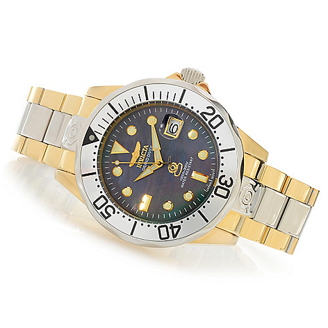 Invicta 47mm Grand Diver Automatic MOP Steel/Gold — TEXXTIME