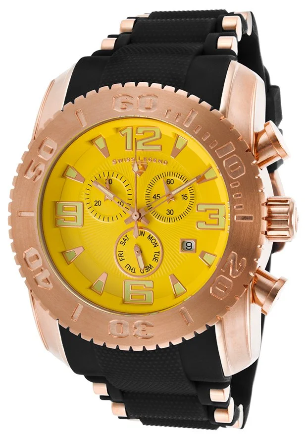 Swiss Legend Commander Pro Chrono Yellow