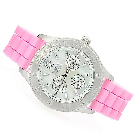 Invicta Women’s “Angel” Pink silicone watch Invicta Women main image 3