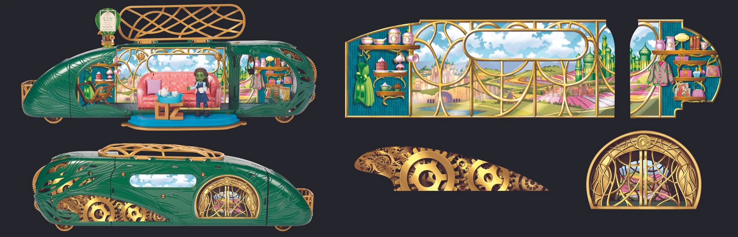 Illustrations created for Wicked Train