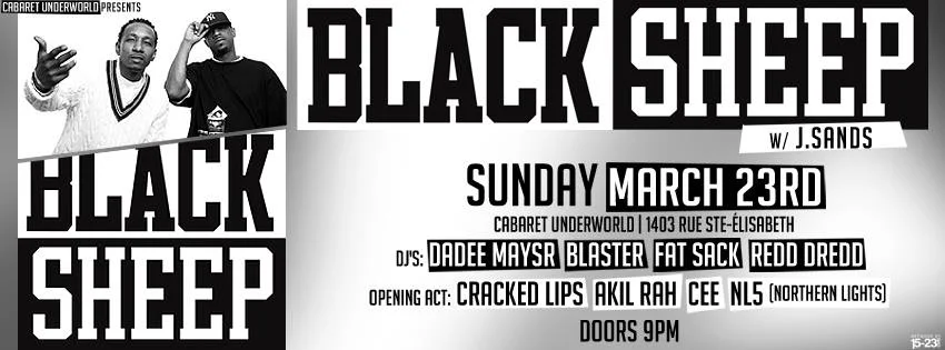 Cee to open for Black Sheep in Montreal