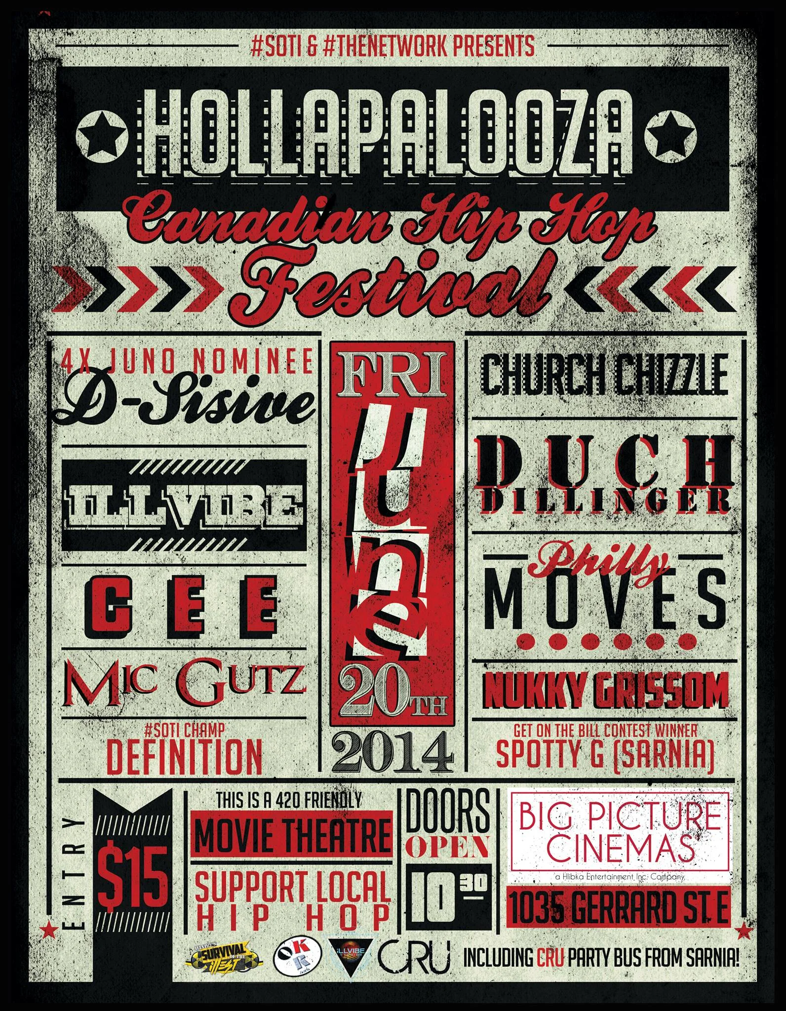 HollaPalooza - Toronto, June 20th y'all!