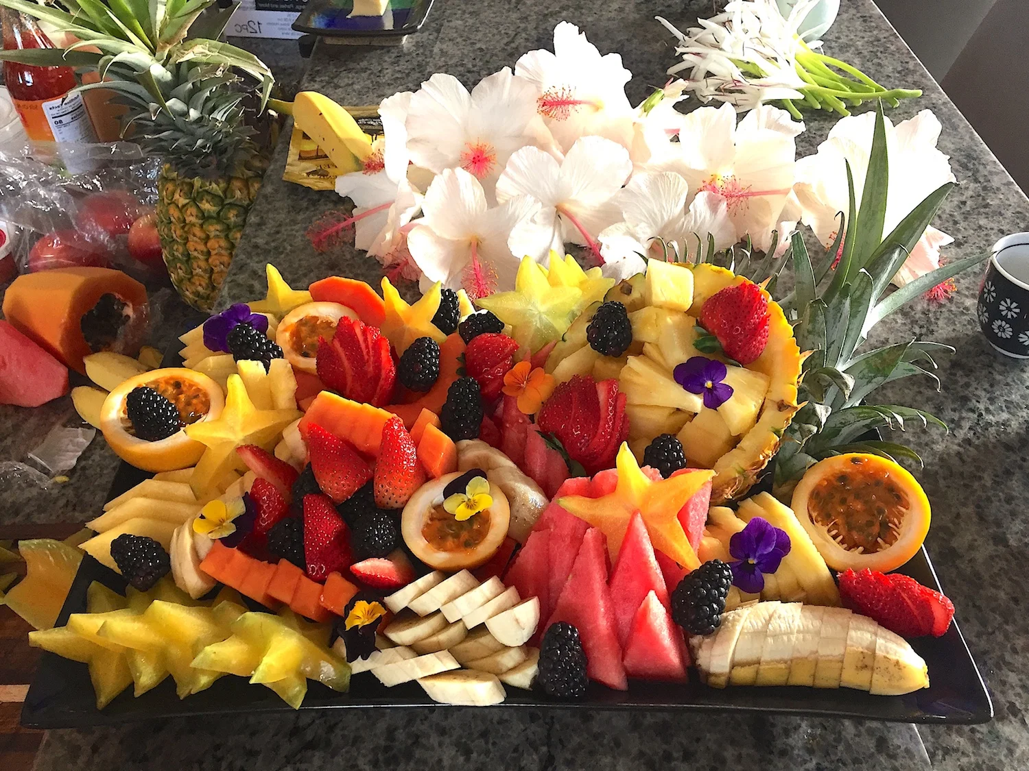 Exotic Fruit Platter - Private Chef Timothy James, Kona, Hawaii