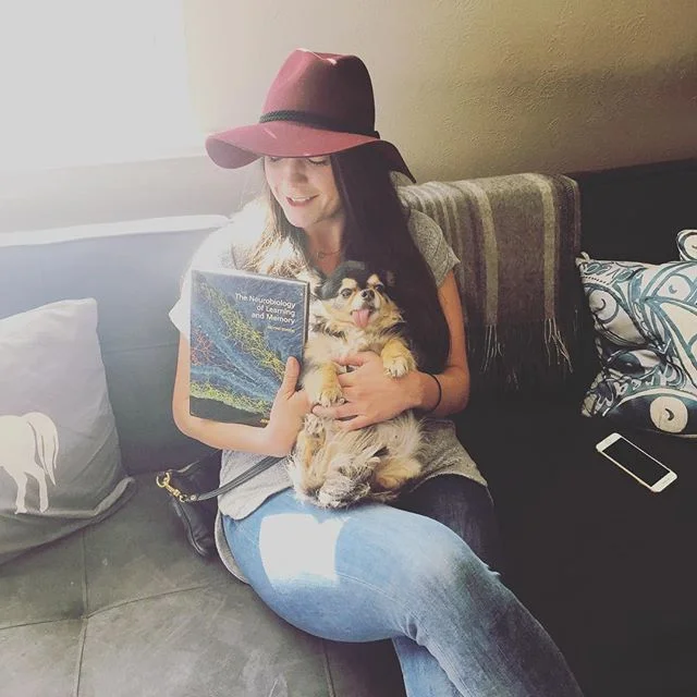 This pretty lady has a birthday today.... and despite posing so beautifully with my textbooks, has yet to allow me to discuss the parasympathetic nervous system with her even once. Happy happy Meggie. You&rsquo;re very loved.