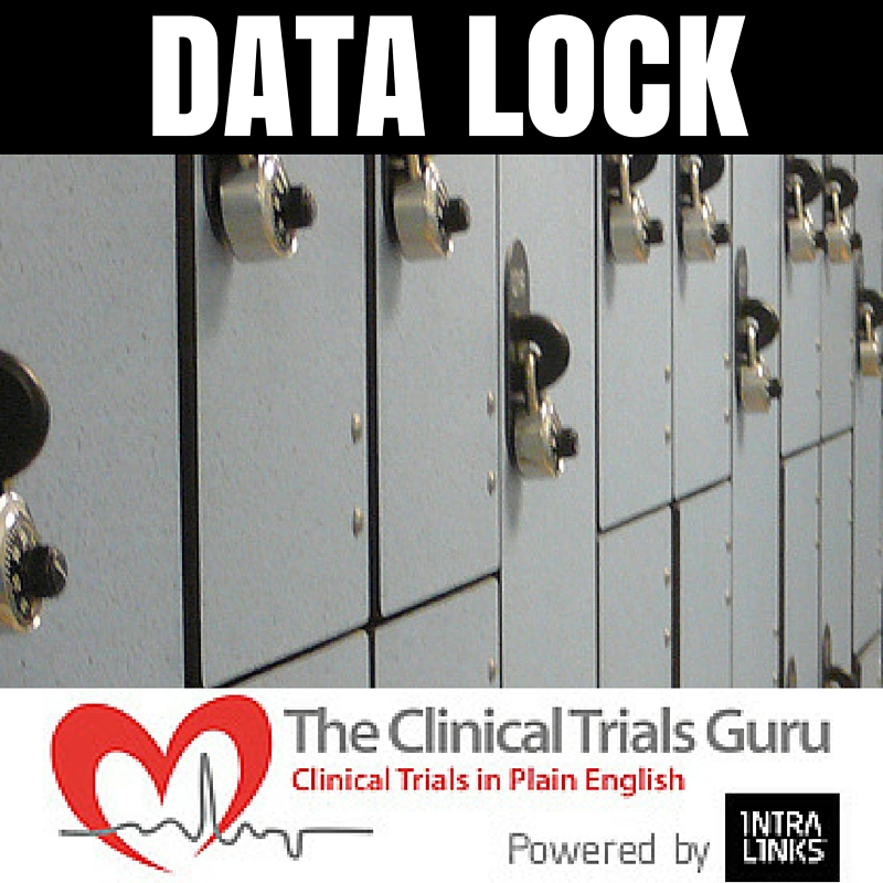 Data Management must prepare data for permanent storage before a database lock. 