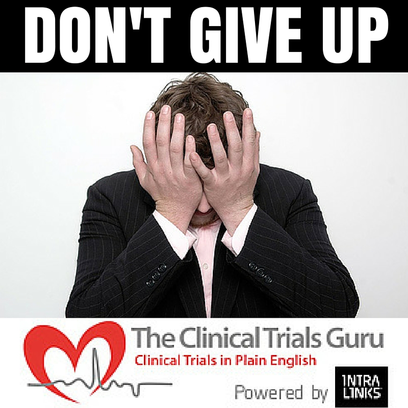 When screening takes too long, doubt and uncertainty Will tell you to give up.