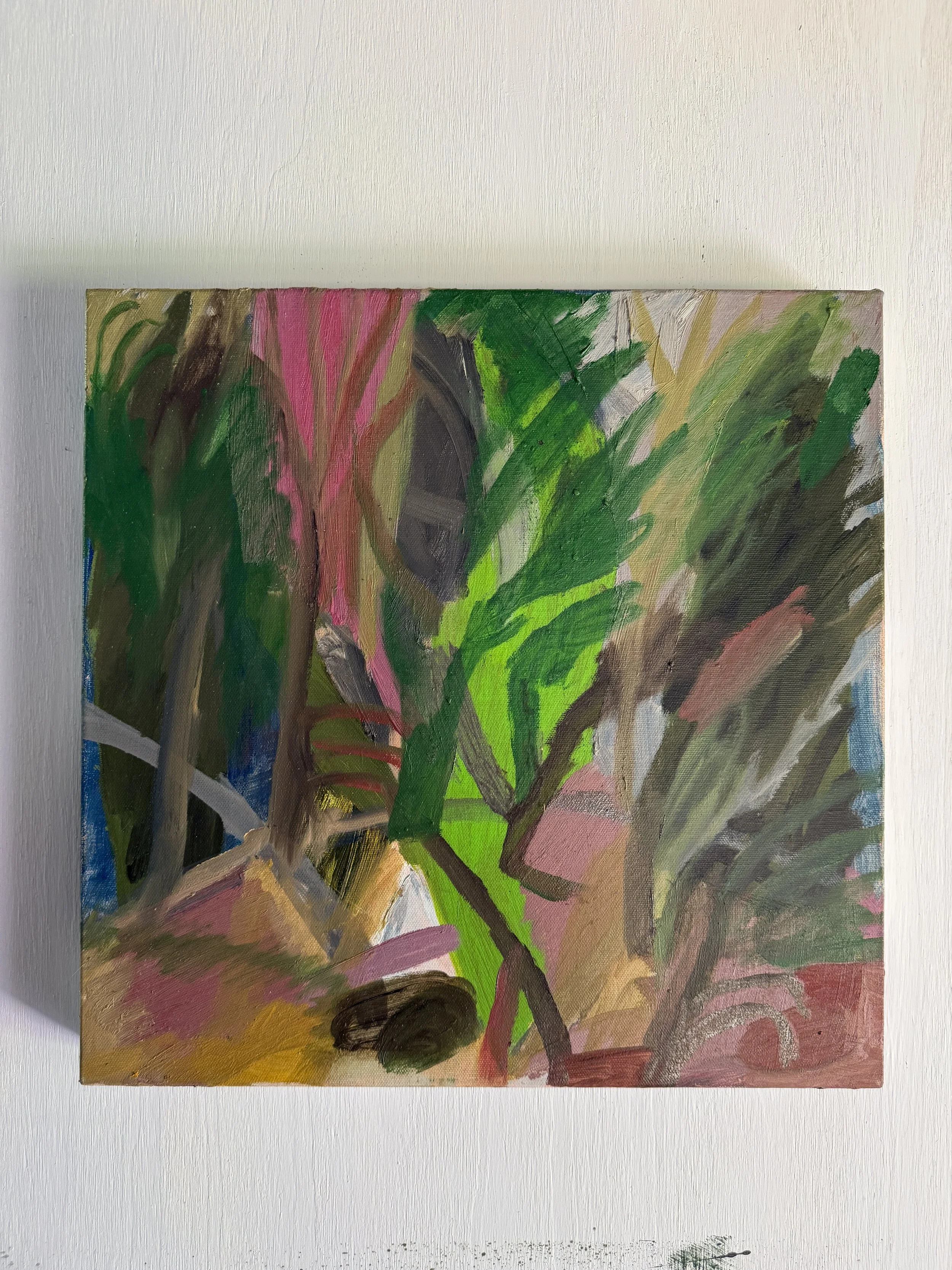 David Usher, 'The Healing Path', oil on canvas, 2026, 40 x 40cm