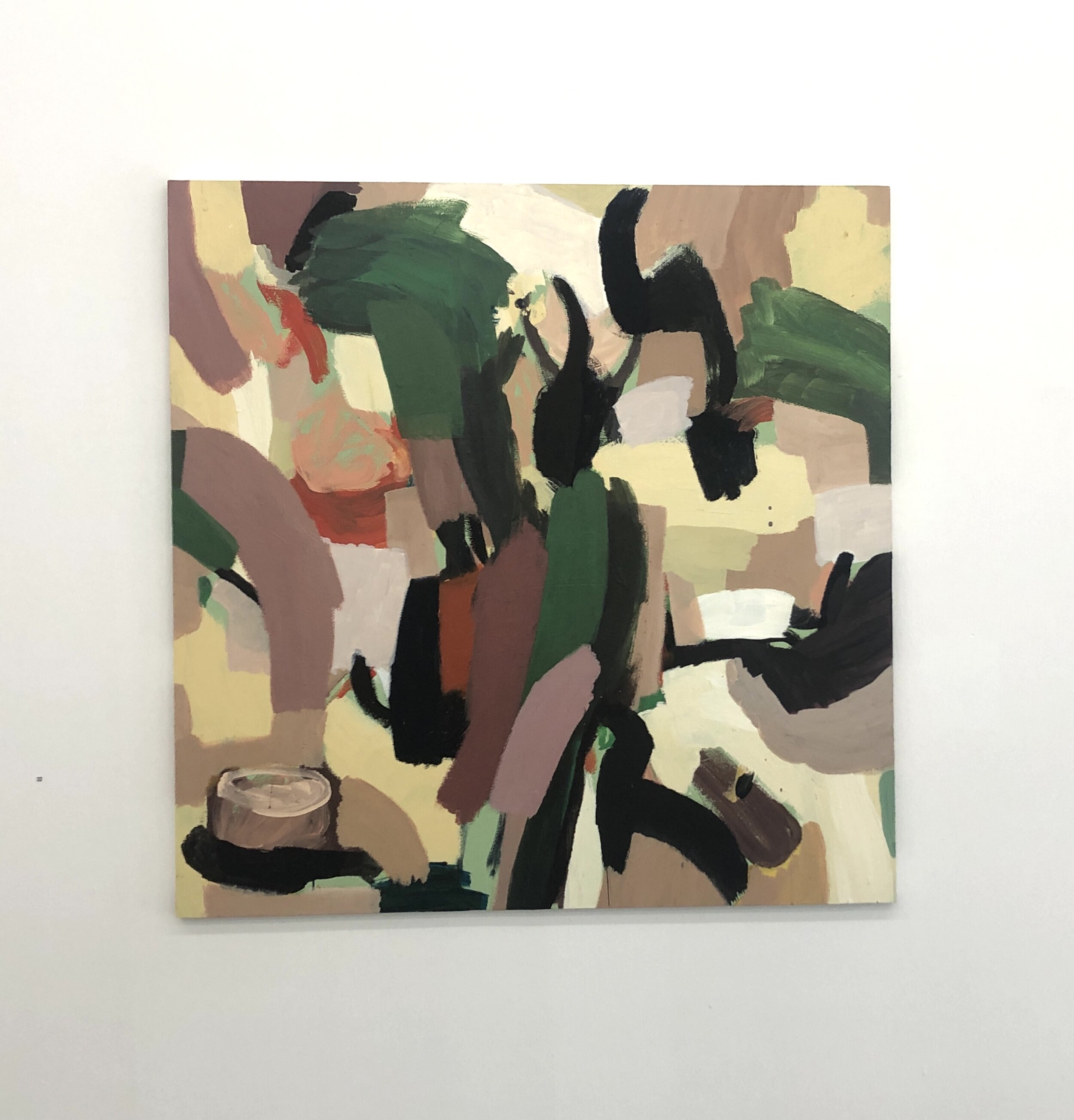 David Usher, In the Garden of Marajv Yakapari #2, 2020, acrylic on board, 123 x 120cm