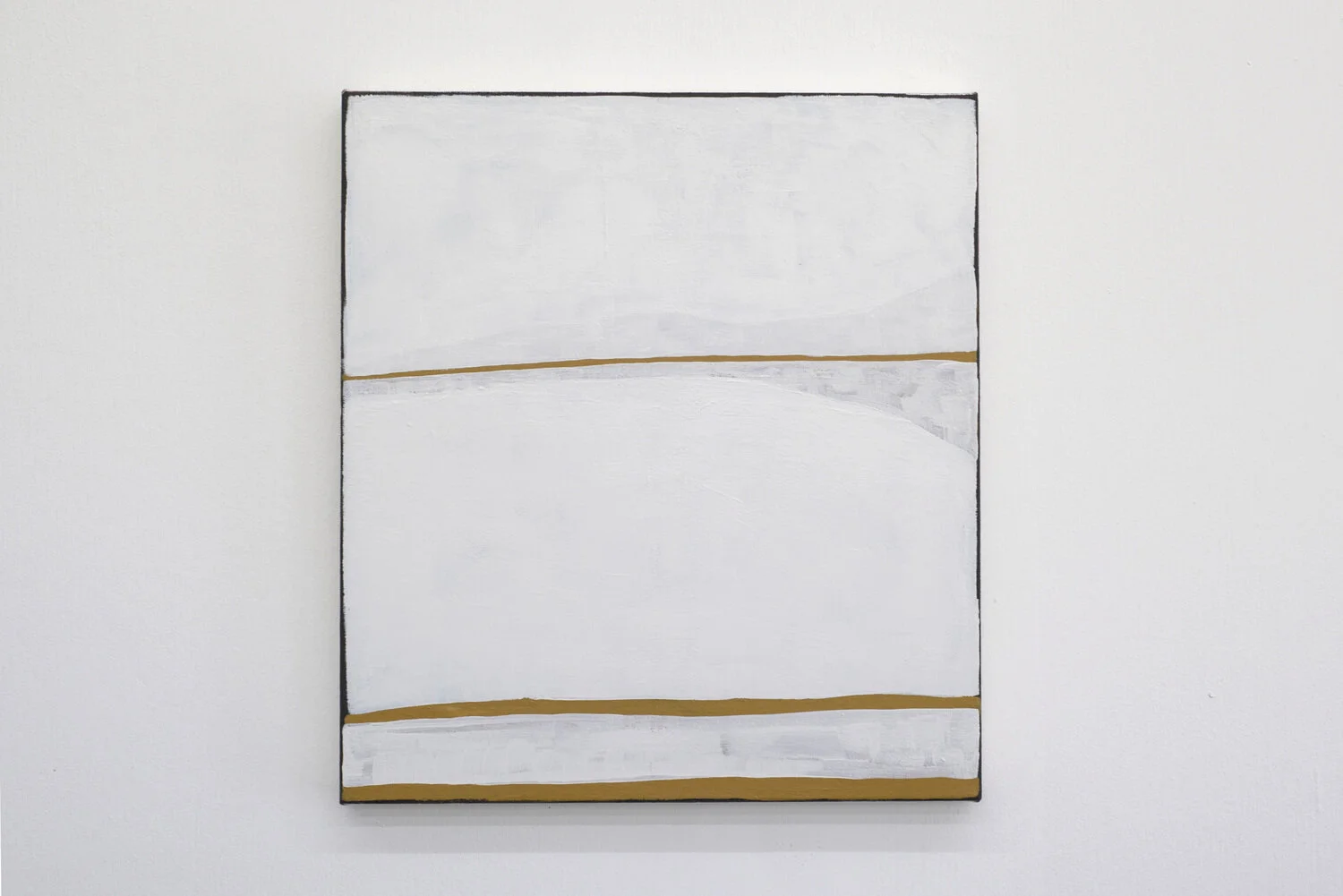 Three lines, three horizons, 2020, acrylic on canvas, 51 x 41 cm